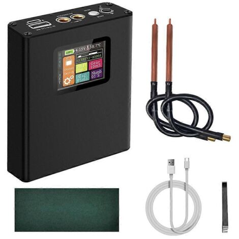 Mini soudeuse par points portable, 30 vitesses réglables, écran LCD couleur