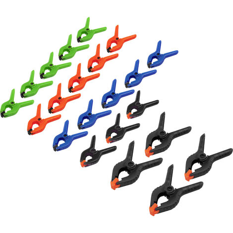 Mini-Spannzwingen-Set 22-teilig Basetech 1529585  Produktabmessung, Länge: 90 mm