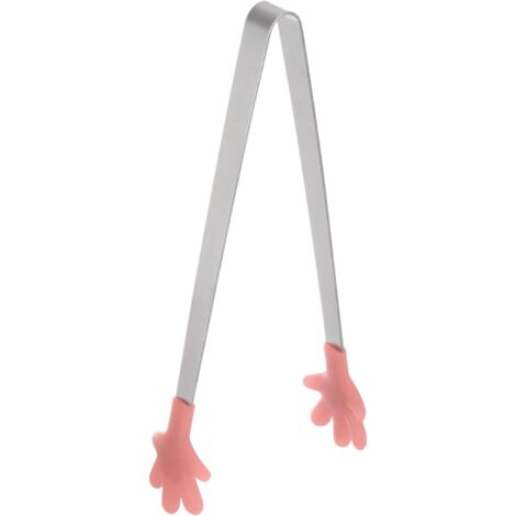 Mini-spatule de cuisine 14,5 cm en acier inoxydable, tête en silicone résistante à la chaleur, idéale pour cuisson au barbecue et grillades, couleur rose corail
