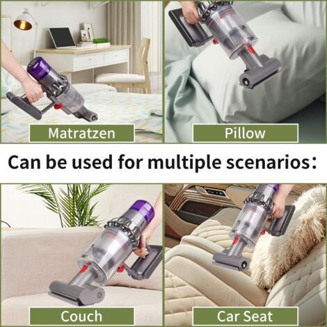 mini spazzola a turbina, compatibile con gli aspirapolvere Dyson V7, V8, V10, V11 e V15. Piccola spazzola motorizzata, accessorio per letto, divano, cuscini e sedile auto.