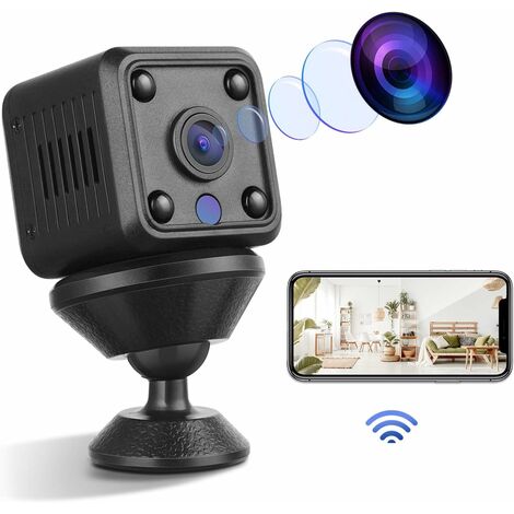 Mini überwachungskamera WiFi versteckte Wireless Kamera WLAN HD 1080P spionkamera Sicherheit Lange Standby-Zeit Spionage-Kamera mit bewegungsmelder eingebaute magnetische Indoor-Outdoor-Aufnahme
