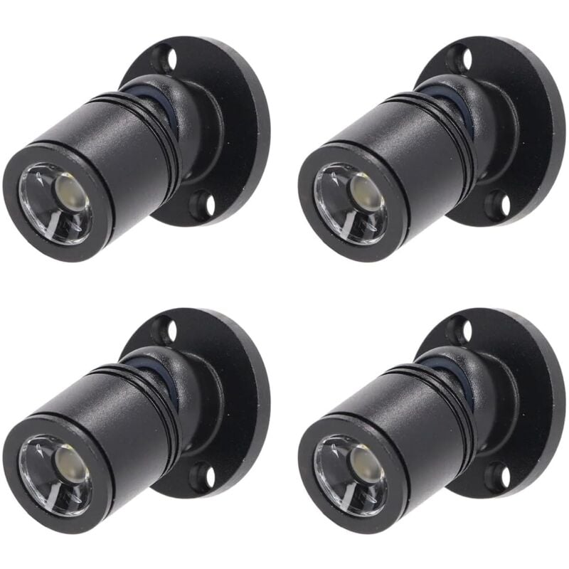 Mini Spot à led Mini Spot Encastré Encastrable au Plafond 1W avec Pilote 100-265V ac pour Maison/Armoire à Vin/Armoire à Bijoux/Salon/Placard,