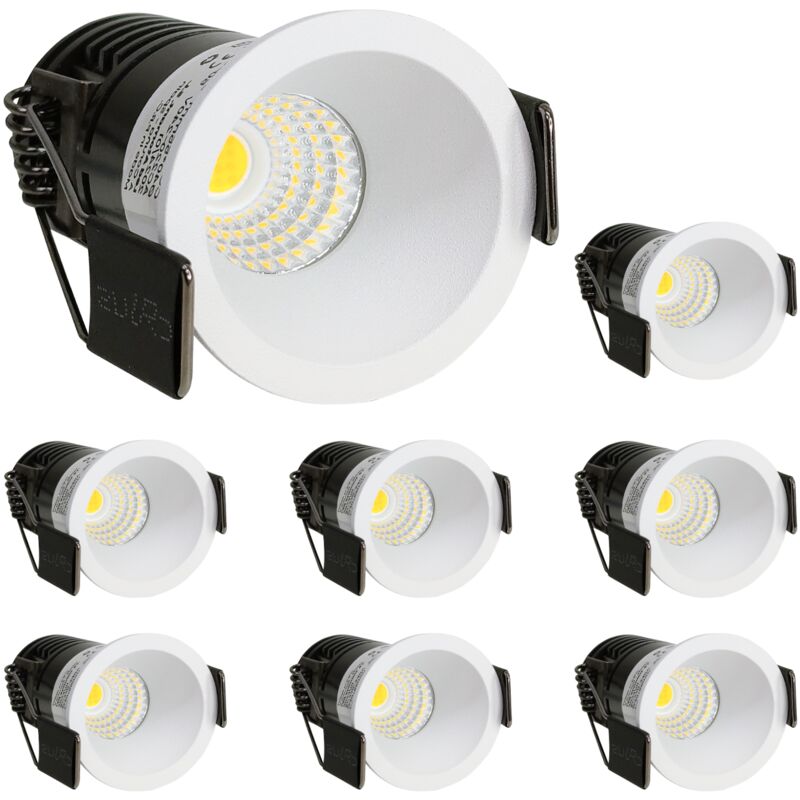 Mini spot downlight LED 5W CCT 400LM Coupe 37mm Lot de 8 U.