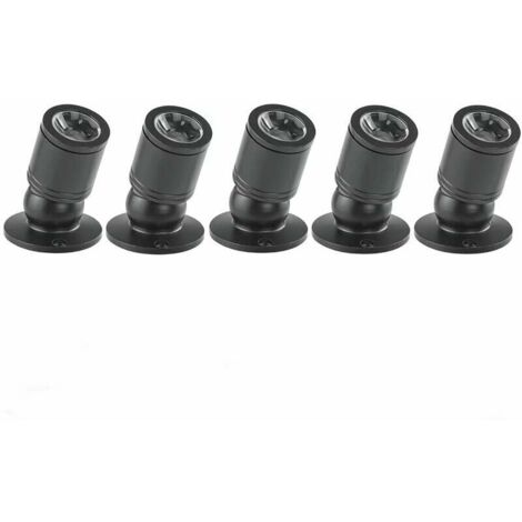 Mini spot encastrable LED 1W – Lot de 5 – Finition aluminium – Économie d'énergie jusqu'à 90% – Installation facile – Durée de vie 50 000 heures