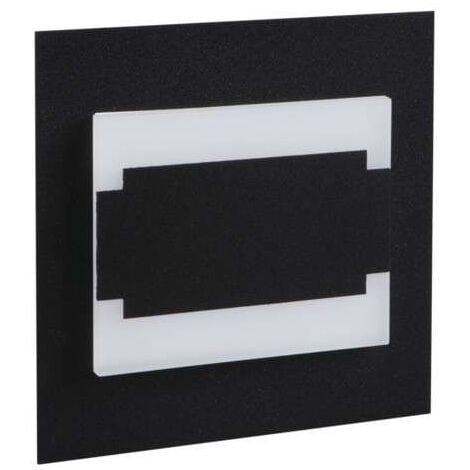 Mini Spot LED 0,8W pour Escalier Noir TERRA DC 12V Blanc Chaud 3000K