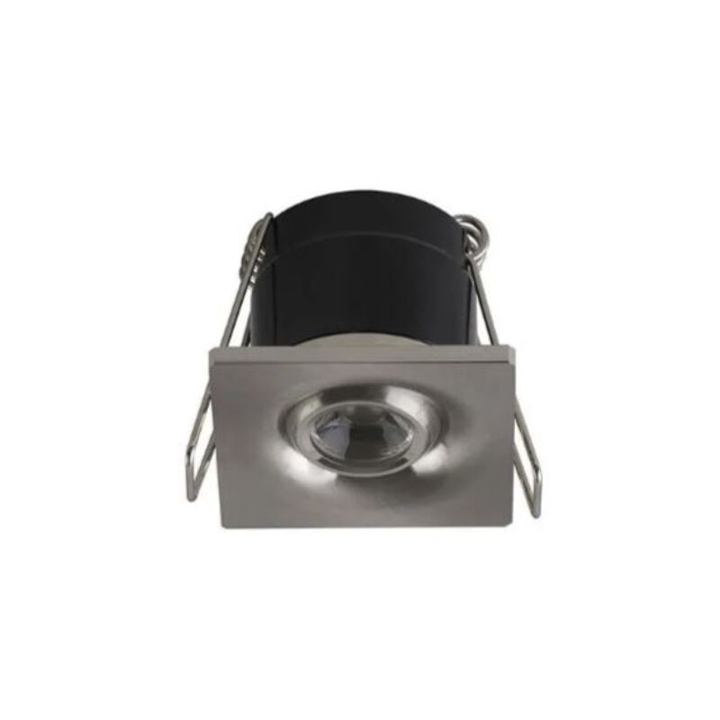 Mini spot led 1W orientable carré Mat chrome Mini spot led 1W orientable carré Mat chrome