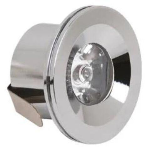 Mini spot LED encastrable 1W 4200K chrome – Éclairage instantané 60° – Installation facile pour plafond – Tension 220-240V, classe A++ – Horoz Electric