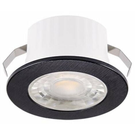 STRUHM Mini Spot LED Encastrable 3W 38° Rond Noir SMD - Blanc Neutre 4000K - 5500K - SILAMP