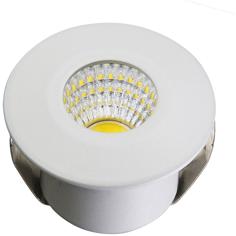 Digilamp - Mini spot led encastrable 3W dc 12V Blanc froid 6000k Digilamp - Mini spot led encastrable 3W dc 12V Blanc froid 6000k