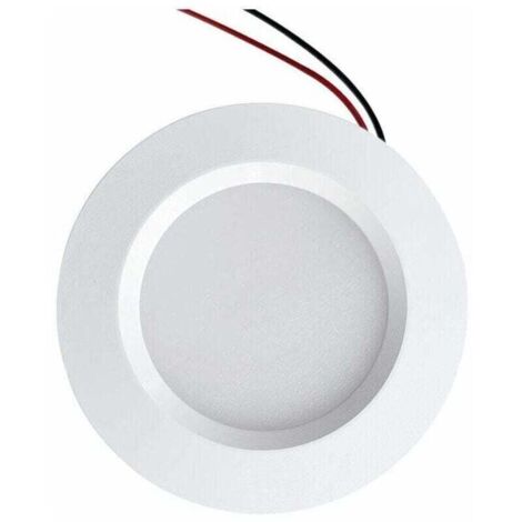 Mini spot LED encastrable 68mm – Étanche IP54 pour salle de bain et cuisine – 3W DC12V – Aluminium blanc naturel 4000K