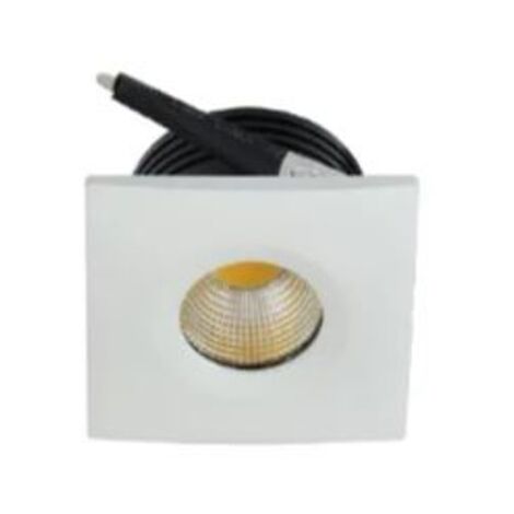 Mini spot LED encastrable carré EVA-2 3W 3000K