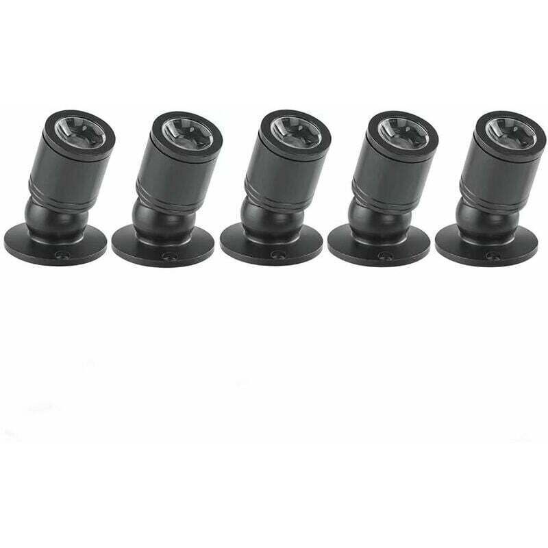 Mini Spot à LED Mini Spot Encastré Encastrable au Plafond 1W ,Downlight,Spot encastrable mur et plafond,5pcs