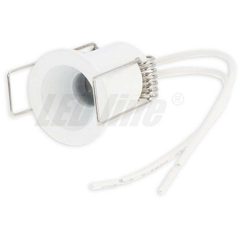 Image of Mini Spotlight GU5.3 GU4 MR11 Circular White Ledline - 249341