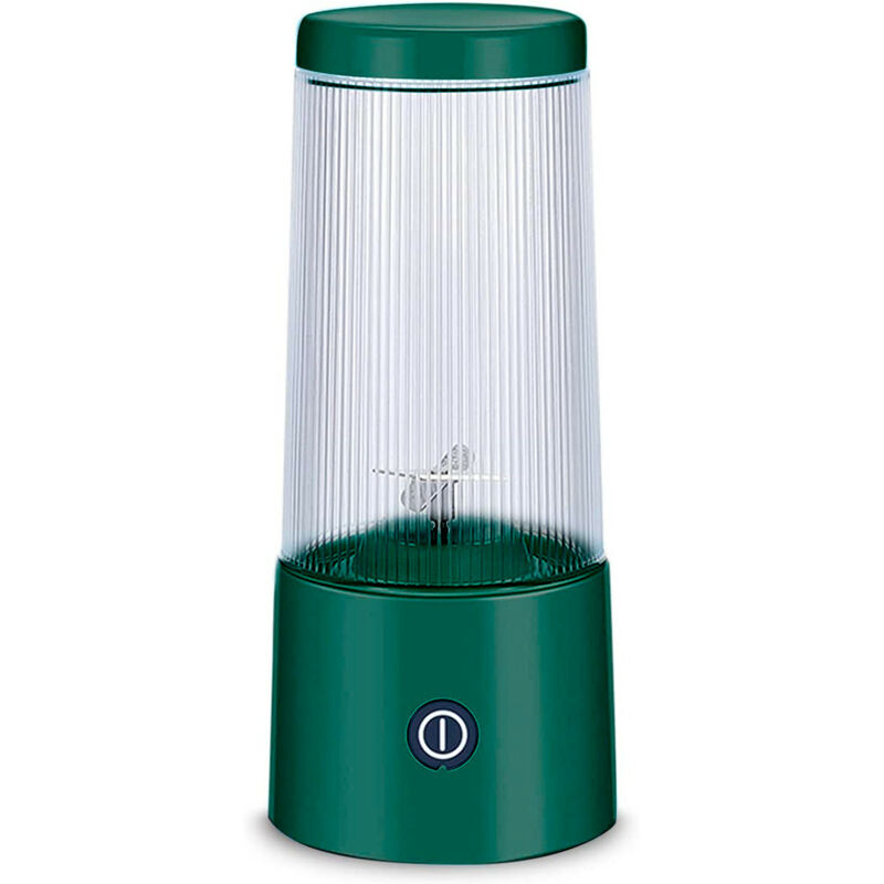 Image of Mini Spremiagrumi Portatile Ricaricabile Estrattore Mixer Frullatore da 300ml Colore: Verde