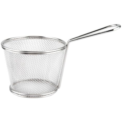 Mini Stainless Steel Chips Deep Fry Baskets Food Presentation Strainer Potato Cooking Tool