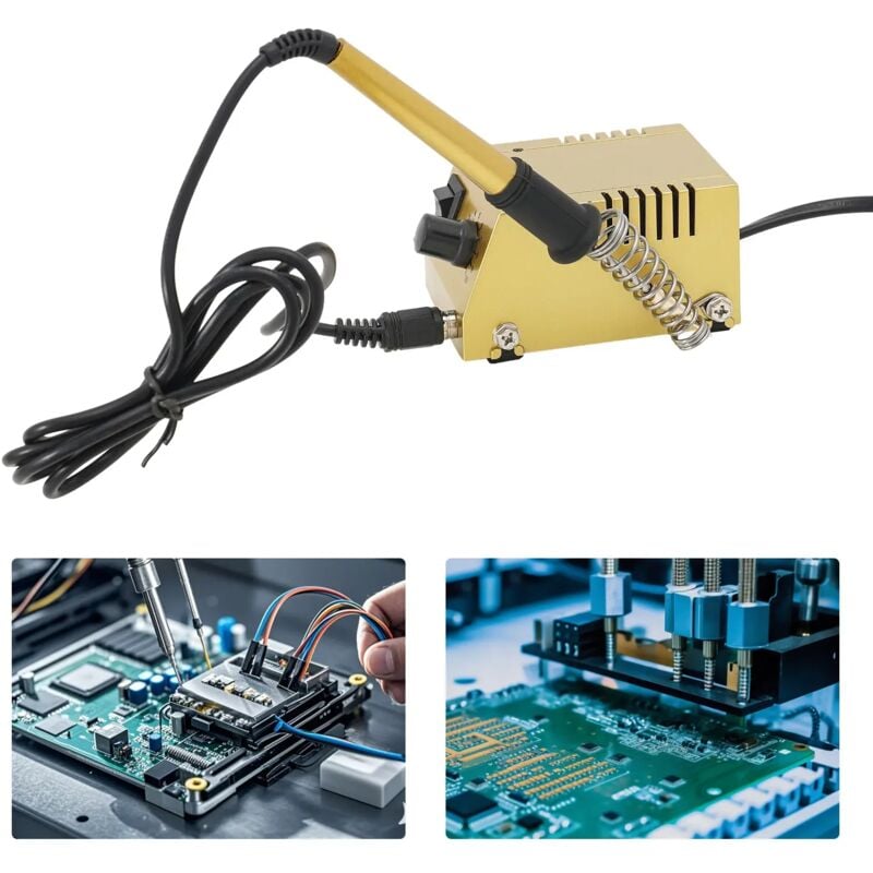 Gojoy - Mini station de soudage pour produits électroniques, machine de soudage avec poignée de fer à souder.