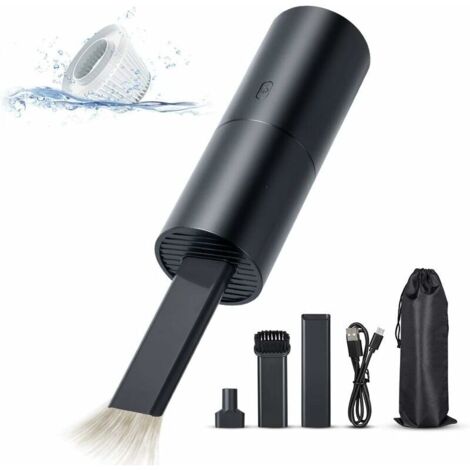 Mini-Staubsauger, kabelloser Handstaubsauger, leistungsstarke 2-in-1-Funktion mit USB-Akku (Saug- und Blasfunktion), leichter, tragbarer Staubsauger für Auto, Computer, Tastatur und Tierhaare – einfac