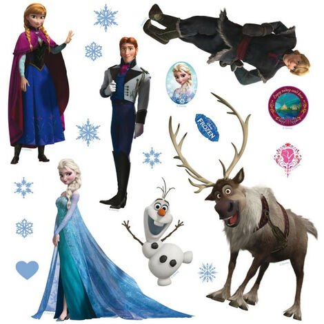 Mini Stickers Disney - La Reine des Neiges - 30 CM x 30 CM - Multicolor