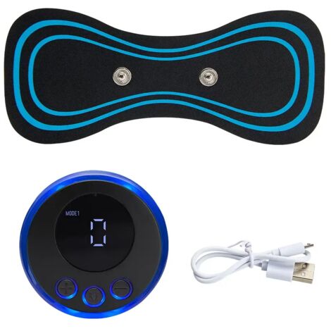 Mini stimulateur électrique EMS Tens pour massage de la nuque, des muscles du dos et des épaules, soulagement des douleurs cervicales et dorsales - Coussins de massage03081-AquaForge