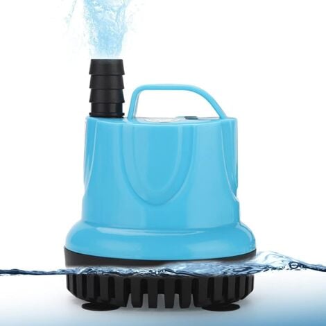 COOCHEER Mini Submersible Pump, Ultra Quiet Mini Pond Pump, Cellar Vacuum Pump for Gardens, Aquariums, Ponds, Fountains 35W + 1.5m 12mm Water Pipe