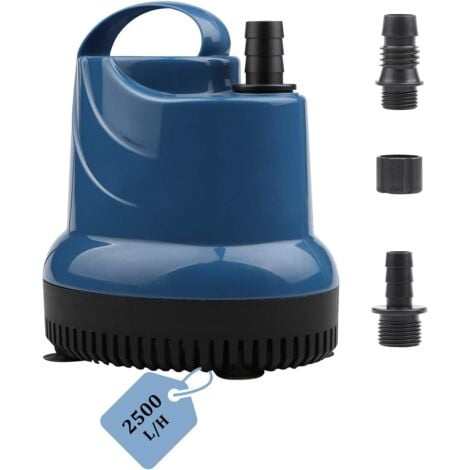 AIPERQ Mini Submersible Water Pump 2500L/H 40W 230V 2.3m Delivery Height 2.5m Cable for Garden, Aquarium, Pond, Fountain