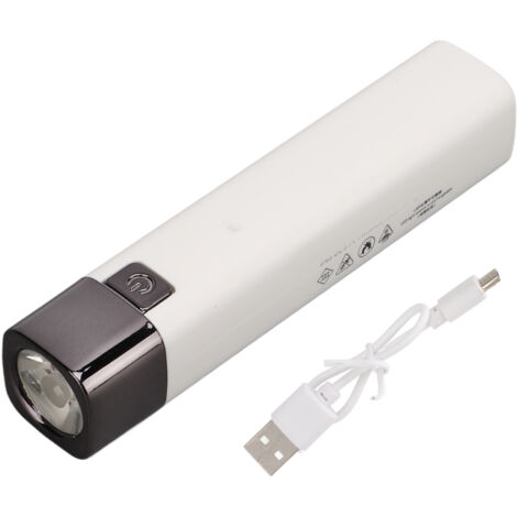 Mini-Superhelle wiederaufladbare Taschenlampe mit Powerbank-Funktion für Wanderungen und Notfälle