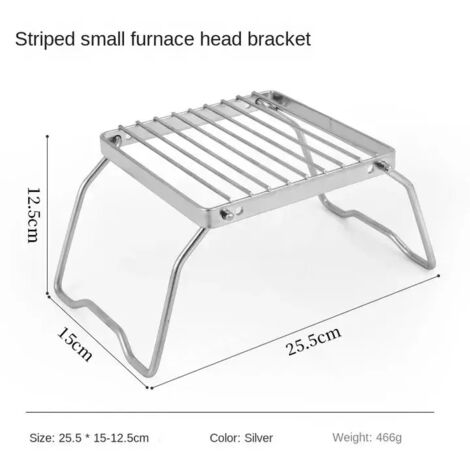 Mini support de réchaud pliable portable en acier inoxydable pour camping, support de barbecue, support de casserole, support de plaque de cuisson, filet de cuisson, réchauds de cuisine portables
