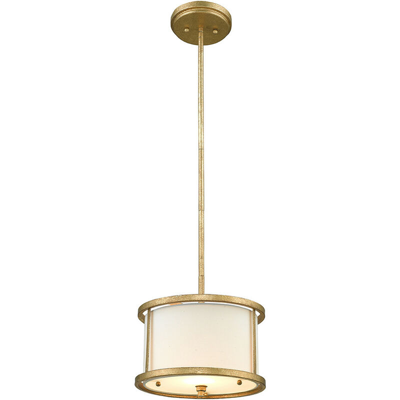 Lemuria - 1 Light Round Ceiling Mini Duo-Mount Pendant Gold, E27 - Elstead