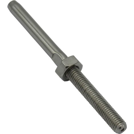 Mini Swage Threaded Stud Terminal Stainless Steel 4MM (M6 RH Wire)