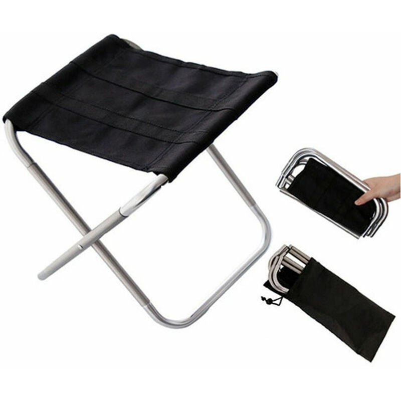 Mini Tabouret Chaise de Camping Siège Assise Pliant Portable Pliable Ultra Léger Chaise, Jardin Pique-Nique Plage, Hiking, BBQ