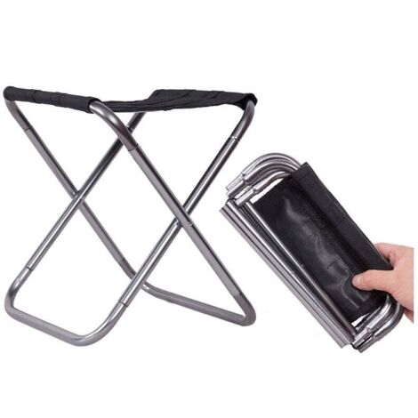 Mini tabouret de camping ultraléger avec sac de rangement, capacité de poids maximale 280 grammes (132 lbs), chaise de camping légère et pliable adaptée aux voyages, à la randonnée, à la pêche, aux ba