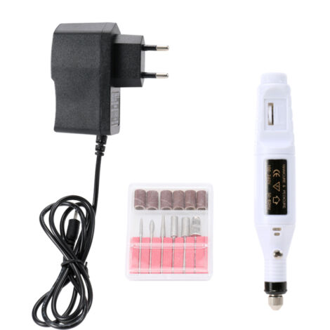 Mini taladro eléctrico para quitar esmalte de uñas en gel, kit de herramientas rotativas para fresado, corte, pulido y grabado.