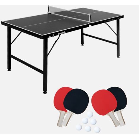 VEVOR Tavolo Da Beer Pong Portatile 240cm Con Luci LED, Pieghevole, Maniglia E 6 Palline – Altezza Regolabile Per Viaggi E Campeggio
