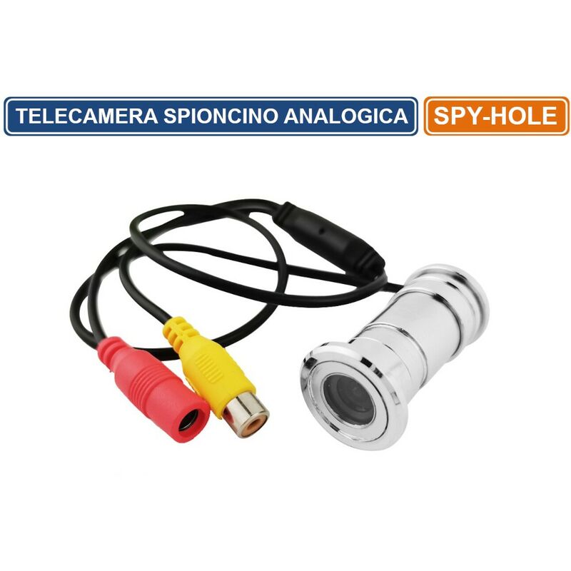 Image of Mini telecamera analogica spioncino occhio magico per porte a colori 92° 628X528