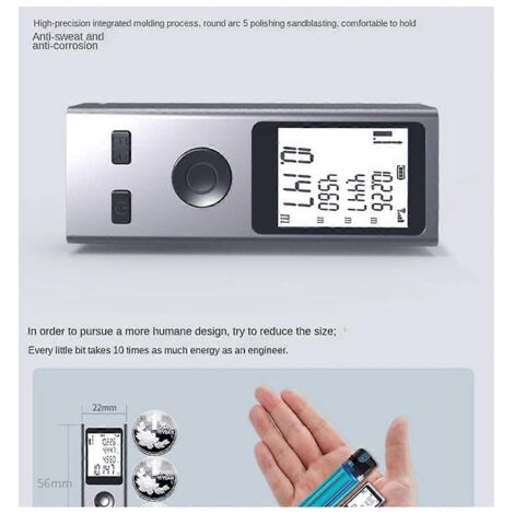 Mini télémètre laser portable intelligent rechargeable par USB ---