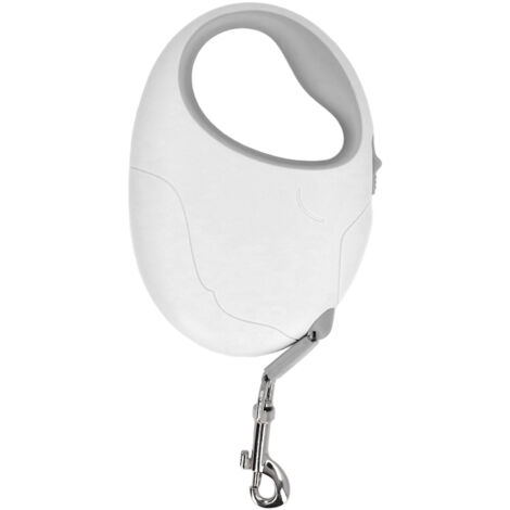 Mini Telescopic Towing Rope Dog Towing Rope Automatic Telescopic Dog Rope Dog Chain Medium Small Dog Walking Dog Teddy corgi Pet Products White