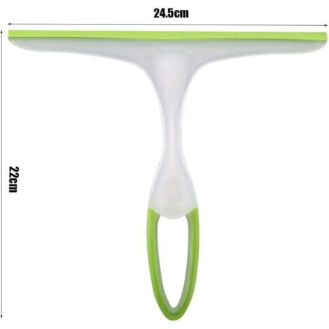 Mini tergivetro in gomma per casa, auto, bagno, specchio della doccia (verde)