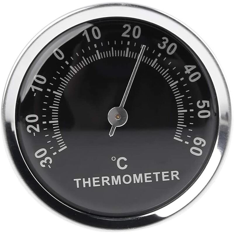 

Mini termómetro para automóvil de 58 mm - Pantalla de temperatura mecánica analógica con adhesivo