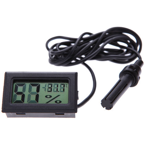 Mini termometro digital higrometro de humedad, indicador de temperatura