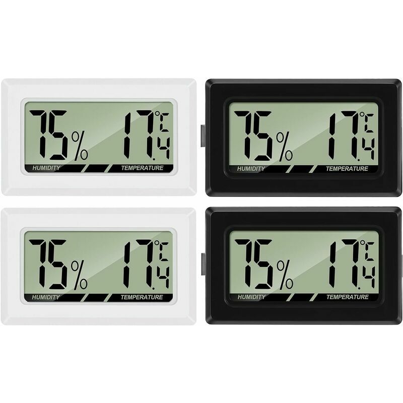 Image of Mini termometro digitale LCD igrometro temperatura umidità -50-70℃ 10%-99% RH Termometro portatile indicatore termoigrometro per umidificatori da