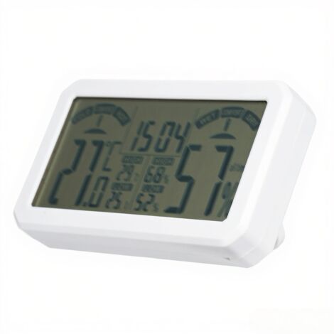 Mini termómetro-higrómetro HABOTEST, sensor de interior con soporte, indicador de temperatura y humedad, para el hogar, invernadero, jardín, bodega y armario.