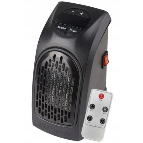 Mini termoventilatore da parete 400W + telecomando