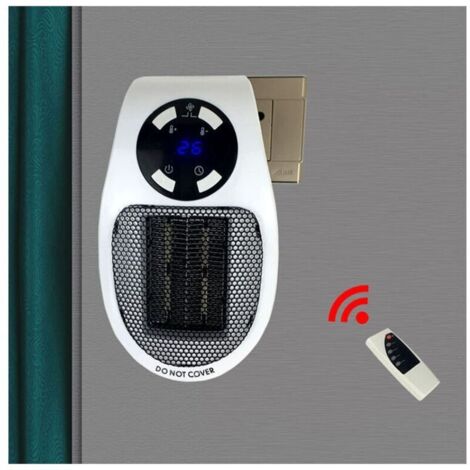 Mini termoventilatore elettrico con potente riscaldamento regolabile da 500 W ed efficiente dal punto di vista energetico, ideale per bagno, soggiorno e ufficio.