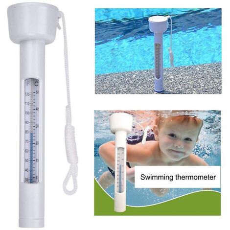 Mini thermomètre à eau, modèle flottant, avec cordes de fixation