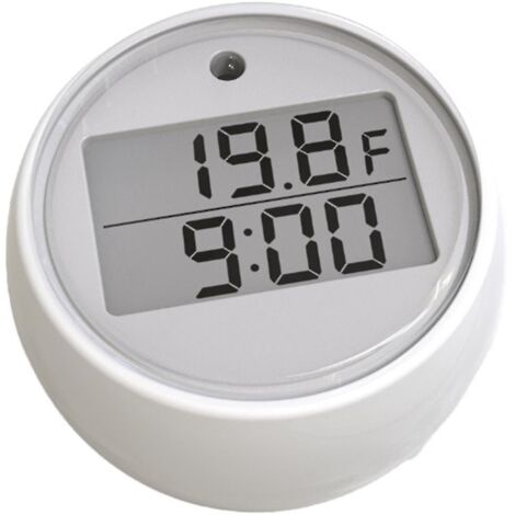 Mini thermomètre de salle de bain Ice avec minuterie automatique, thermomètre électronique étanche pour piscine et alarme.
