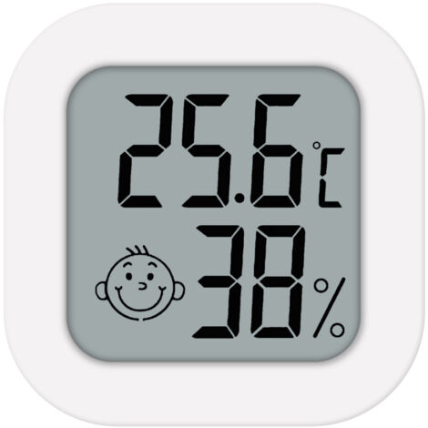 Mini thermomètre d'intérieur, moniteur d'humidité, écran LCD numérique, capteur de température, hygromètre, station météo