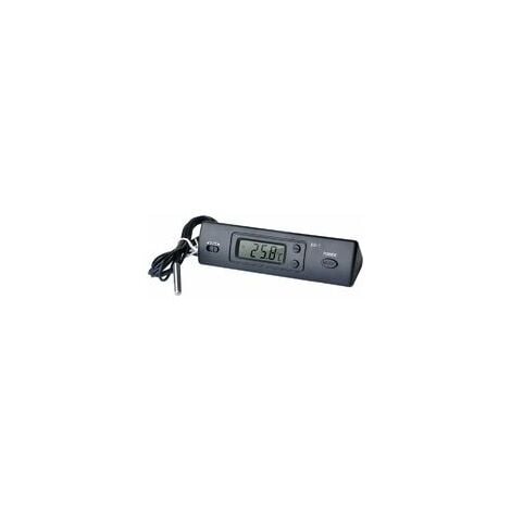 Thermomètre, thermomètre de voiture veilleuse électronique rétroéclairage  tableau de bord de voiture horloge pour bureau à domicile extérieur