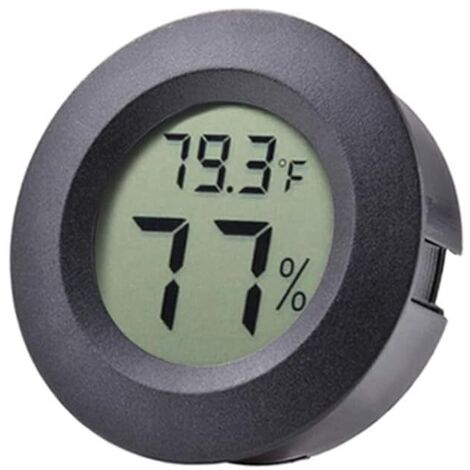 Mini thermomètre hygromètre Fahrenheit ou Celsius, écran LCD numérique pour intérieur, hygromètre rond pour humidificateur, serre, bébé, incubateur