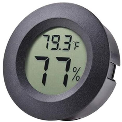 Mini thermomètre hygromètre Fahrenheit ou Celsius, écran LCD numérique pour intérieur, hygromètre rond pour humidificateur, serre, bébé, incubateur