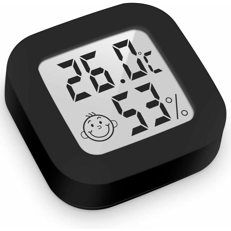 Csparkv - Mini Thermomètre Hygromètre Intérieur Digital à Haute Précision, Moniteur de Température et Humidimètre, Thermo Hygromètre Indicateur du